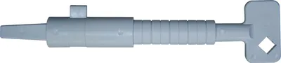 Produktbild von Abus Bauschlüssel B8 mit Vierkant (8-10 mm), Schließbart und Längenskala