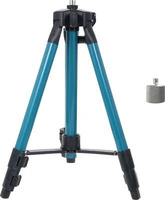 Zdjęcie produktu dla 1-metrowy statyw z regulowanym drążkiem przedłużającym o 3 wysokościach Odpowiedni do niwelatora laserowego z interfejsem 5/8'' - w zestawie z adapterem 5/8 na 1/4
