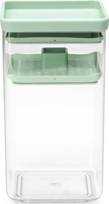 Zdjęcie produktu dla Brabantia 145483, Warzywo, 1,6 l, Plastik, Zielony, Przezroczysty, 110 mm, 110 mm