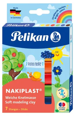 Produktbild von Pelikan 622712, Modellierton, Mehrfarbig, Kind, 7 Stück(e), 7 Farben, 125 g