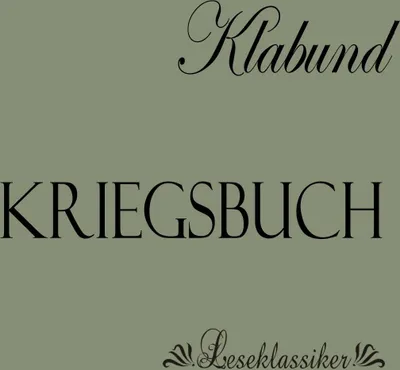 Produktbild von Kriegsbuch