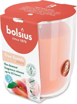 Obrázok produktu pre Sviečka v skle BOLSIUS 80/73 peach