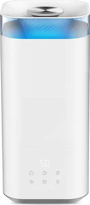 Productafbeelding van Verfrissende lucht in huis met deze 5 liter ultrasone luchtbevochtiger, wit