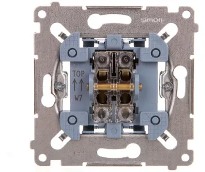 Produktbild von Kontakt-Simon SW7M, Metall, IP20, IP44, 250 V, 10 A, 75 mm, 32 mm