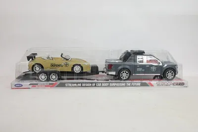 Produktbild von Jeep mit Anhänger + Auto 60cm 98-5 09578