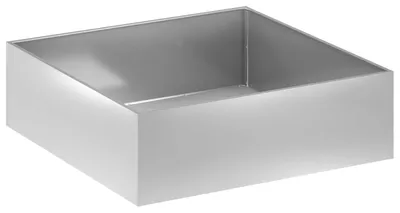 Obrázok produktu pre vidaXL Záhradný kvetináč, strieborná farba, 80 x 80 x 30 cm, pozinkovaná oceľ