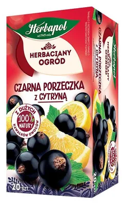 Zdjęcie produktu dla Herbaciany Ogród herbatka owocowa czarna porzeczka z cytryną 20tb/54g