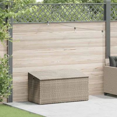Immagine prodotto di Baule da Giardino Grigio Chiaro 110x50x58 cm in Polyrattan