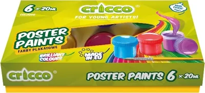 Produktbild von Plakatfarben Schule Schulsachen Kinder-Farbe Jugendliche | 6 x 20 ml 6 FARBEN