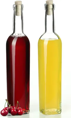 Productafbeelding van Flessenset - Flessen voor tincturen - 2 stuks - 500 ml per fles - Met kurken - Opening diameter 19 mm