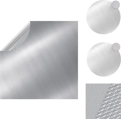 Produktbild von vidaXL Poolabdeckung Silbern 455 cm PE - Poolabdeckungen & -unterlagen