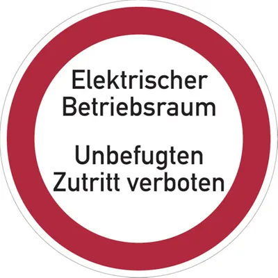 Produktbild von Dreifke® Verbotsschild, Elektrischer Betriebsraum Unbefugten Zutritt verboten...