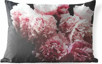 Produktbild von MuchoWow® Outdoor Kissen - Blumenstrauß aus rosa Pfingstrosen - 50x30 cm - Wetterfest - Lounge Kissen - Sofa kissen - Wohnzimmer Dekoration
