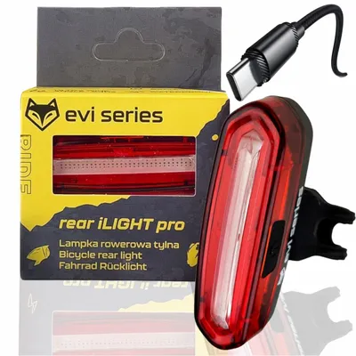 Zdjęcie produktu dla EVI iLIGHT PRO REAR wydajna do 15 godzin lampka rowerowa LED z interfejsem USB