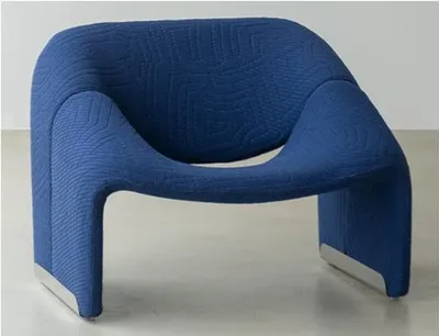 Immagine prodotto di Design Sedia Poltrona Divano 1 posto Televisione Lounge Chaise Sofa Tessuto Tessile