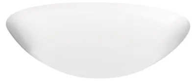 Image de Zafferano Applique, verre triplex opale satiné et métal, 330x115x160 mm, 2X E14 de 42 Watt, IP20, blanc, verre blanc opale satiné