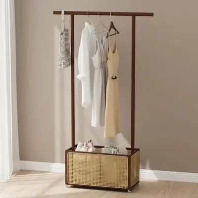 Produktbild von Bambus Kleiderständer 2-in-1 Kleiderstange