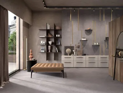 Productafbeelding van CASA39, porseleinen vloertegel met steeneffect, grijs, 60x60 cm, La Faenza Gea