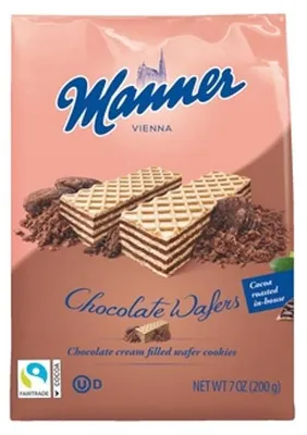 Obrázok produktu pre Wafle Manner czekoladowe 200 g
