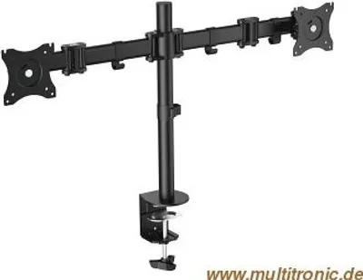 Produktbild von Equip Tischhalterung 13"-27"/2TFT 360° H.verst. 8Kg schwarz retail