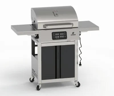 Zdjęcie produktu dla Grill Elektryczny Landmann E-Grill Inox 2 Grzałki 3200W Ruszt Żeliwny 59X40Cm