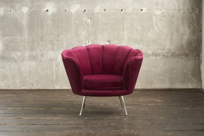 Produktbild von KAWOLA Sessel Polstersessel Velvet versch. Farben NARLA rot