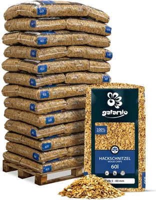 Produktbild von Galamio Holzhackschnitzel Gelb 60l x 39 Sack 2340l Palette