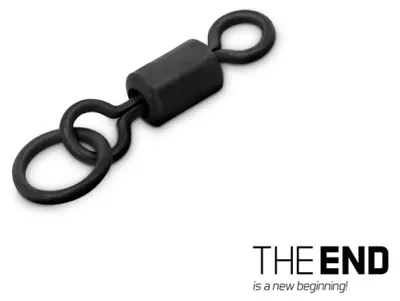 Produktbild von DELPHIN THE END Ring Swivel, Karpfenwirbel, schwarz, 101001581