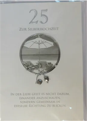 Produktbild von Glückwunschkarte - Silberhochzeit  - 3867-039
