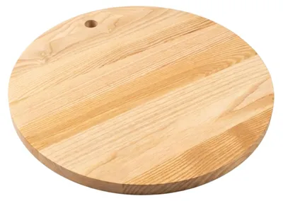 Produktbild von INNOVAHOME Pizzabrett 35 cm Holz Rund Servierbrett Esche GeÖlt