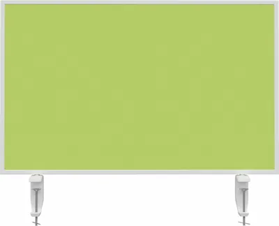 Produktbild von Magnetoplan Tischtrennwand VarioPin - 80x50cm - doppelseitig Whiteboard/Filz - Grün