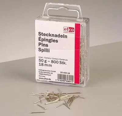 Produktbild von Stecknadeln, Eisen, vernickelt, 18 mm 50 g
