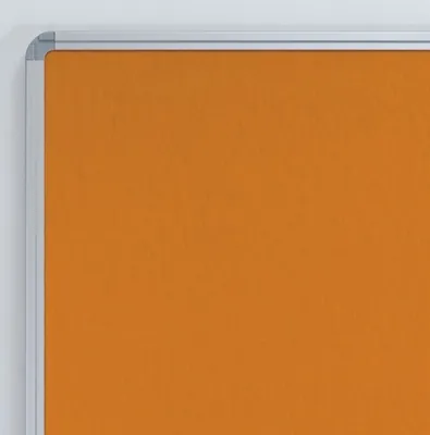 Produktbild von Stellwandtafel Pinntafel/Whiteboard B2000xH900xT22mm orange/weiß