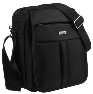 Obrázok produktu pre Peterson pánska crossbody taška čierna polyester