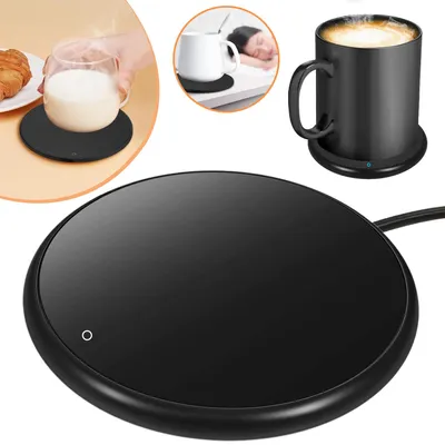 Produktbild von Elektrischer Tassenwärmer, Smart Kaffeewärmer, Warmhalteplatte für Kaffee, Tee, Kakao und Milch auf dem Schreibtisch