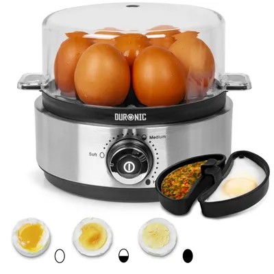Eierkoker für 7 Eier, 400 W, Timer, 2 Kochstufen, BPA-frei
