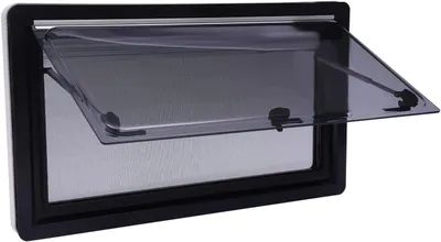 Productafbeelding van Uitzetvenster voor camper 900x500mm met zijraam en duwmechanisme