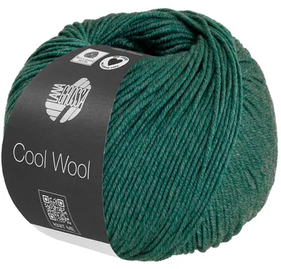 Produktbild von Lana Grossa - Cool Wool Melange 1505 dunkelgrün meliert