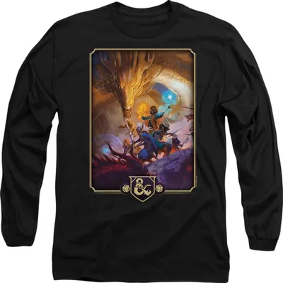 Produktbild von Dungeons & Dragons - "2024" T-Shirt für Herren, Langärmlig TV22869 (S) (Schwarz)
