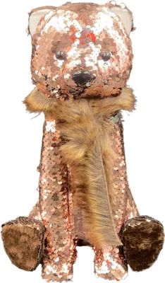 Produktbild von Pailletten Bär 'Heidi' mit Wende-Pailletten