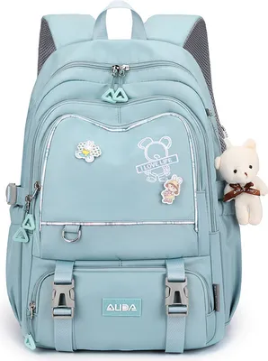 Produktbild von Schulrucksack Kinderrucksack Schultasche Jungen Mädchen Rucksack Schulranzen für Outdoor Reise Daypacks, blau