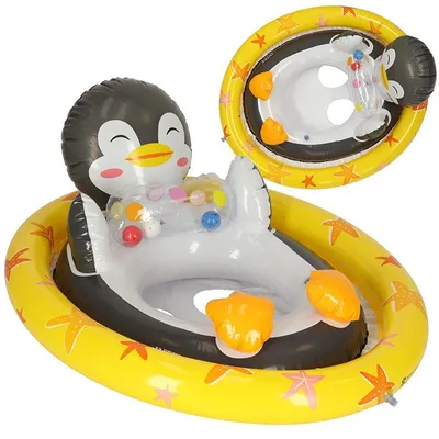 Produktbild von INTEX 59570 Schwimmponton-Pinguinrad für Kinder
