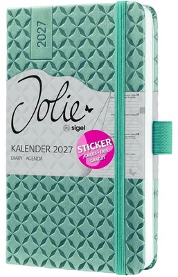 Produktbild von Wochenkalender Jolie 2027 Hardcover ca. A6 Ocean Blue 174 Seiten