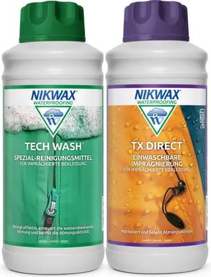 Produktbild von Nikwax Tech Wash & TX Direct Wash-In Waschmittel & Imprägnierung je 1 Liter