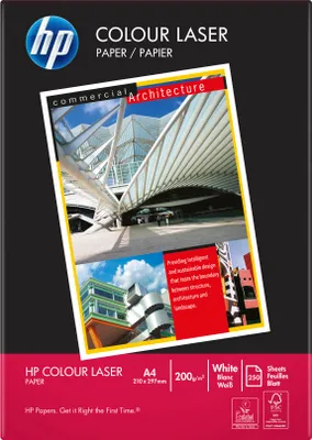 Obrázek produktu pro HP Color Choice 250/A4/210x297, Laserový/inkoustový tisk, A4 (210x297 mm), 250 listy, 200 g/m², Bílá, EU Ecolabel, Forest Stewardship Council (FSC)