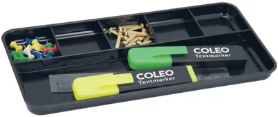 Immagine prodotto di Vassoio portapenne Westcott E-744584 00 25x12x16cm plastica 6 scomparti nero