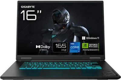 Imagen del producto de GIGABYTE GAMING A16 CWHI3DEC94SH, Intel® Core™ i7, 40,6 cm (16"), 2560 x 1600 píxeles, 16 GB, 1 TB, Windows 11 Home