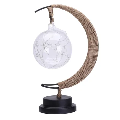 Produktbild von LED Mondlampe als Nachtlicht, USB Tischlampe für Schlafzimmer oder Kinderzimmer, stimmungsvolles Geschenk