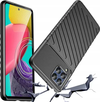 Immagine prodotto di Thunder Case Custodia flessibile blindata Samsung Galaxy M53 5G Nero