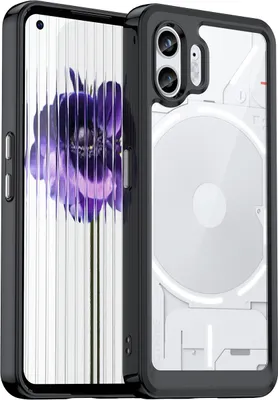 Produktbild von Schutzhülle für Nothing Phone (2) Klar Rückseite Stoßfeste TPU Silikon Bumper Hülle Schwarz